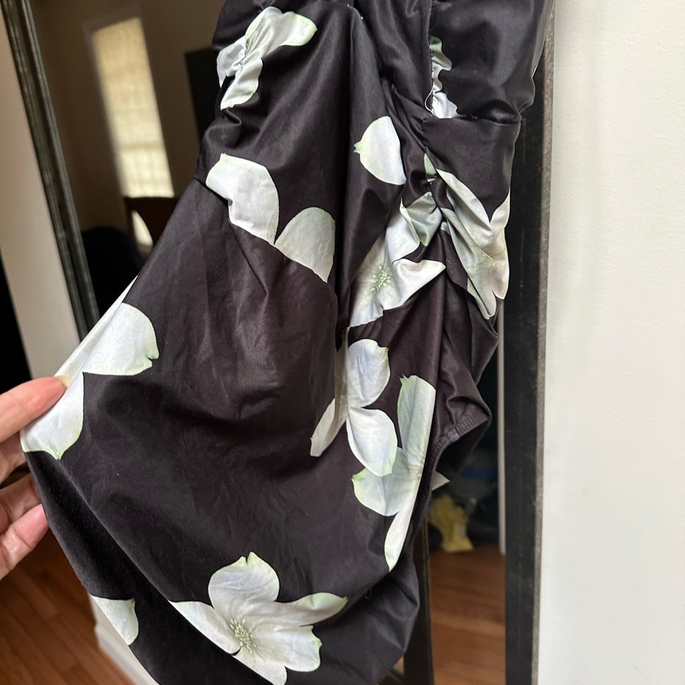Ralph Lauren Black and White floral One Piece Swimsuit - Picture 3 of 5